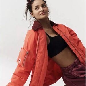 NWT FREE PEOPLE OUTPOST BOMBER JACKET XL W/PRIMALOFT